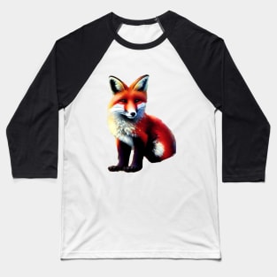 CUTE FOX CUB CUT OUT Baseball T-Shirt